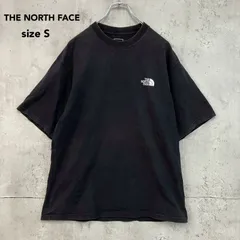 THE NORTH FACE ザノースフェイス Tシャツ 半袖 ショートスリーブ センターロゴ バックプリント NEVER STOP EXPLORING コットン100% クルーネック NT32401 ブラック sizeS カジュアル ★ ■◆
