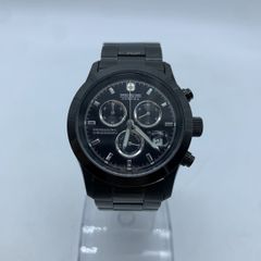 スイスミリタリー ハノワ ブラック文字盤 メンズ 腕時計 QZ 35mm 