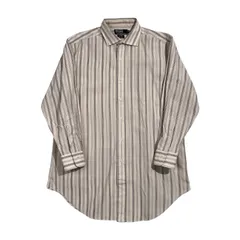 90s 00s Polo by Ralph Lauren ポロ ラルフローレン ESTATE ストライプ 長袖 ワイシャツ ドレスシャツ 41-82 /ホワイト系 メンズ ビンテージ