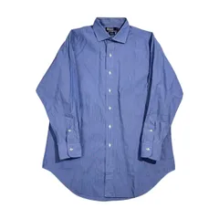 90s 00s Polo by Ralph Lauren ポロ ラルフローレン ESTATE ストライプ 長袖 ワイシャツ ドレスシャツ サイズ 42-84 /ブルー系 メンズ ビンテージ