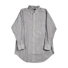 90s 00s Polo by Ralph Lauren ポロ ラルフローレン LOWELL ストライプ 長袖 ワイシャツ ドレスシャツ サイズ 42-82 /ホワイト×パープル メンズ ビンテージ