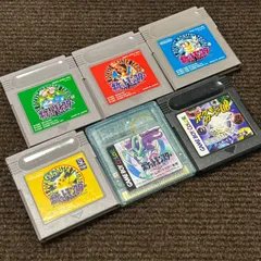 ≪GB≫ポケモン 緑 赤 青 黄 クリスタル カード ゲームボーイ