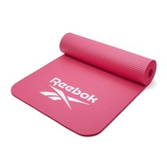 신품 Reebok (리복) 트레이닝 매트 10mm 요가 매트 피트니스 요가 필라테스 운동 매트 두꺼운 폭 넓은 방음 핑크