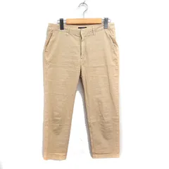 ジャーナルスタンダード JOURNAL STANDARD リネン 麻 サブリナ パンツ クロップド パンツ 無地 38 ベージュ /FT6