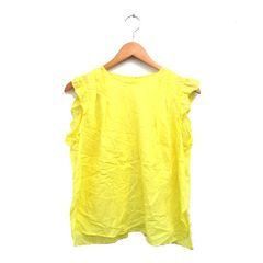 マカフィー MACPHEE トゥモローランド ブラウス シャツ キャップスリーブ コットン シンプル 36 イエロー 黄 /KT30