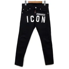 ディースクエアード DSQUARED2 ICON Skinny Dan Jean デニムパンツ 黒 ブラック 42 S79LA0003