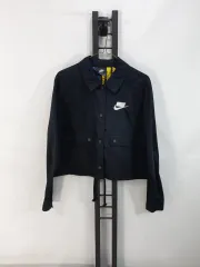 ナイキ ウィンドブレーカー クロップド COACH ジャケット ブラック レディース M