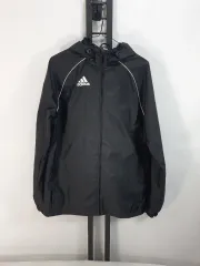 adidas アディダス ウィンドブレーカー レイン ジャケット ブラック 黒白 m