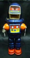 野村【鉄人28号 No.2 ブリキ電動歩行 動作不良】当時物TIN TOY 箱無