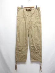 フリースタイル free style 麻リネン混 イージー ベイカー パンツ XL ベージュ ウエストゴム 紐付き