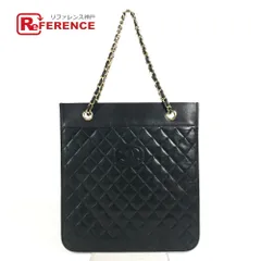 CHANEL シャネル ショルダーバッグ ロゴ フラット キルティング マトラッセ CC ココマーク レザー ブラック