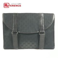 GUCCI グッチ クラッチバッグ ロゴ GG 145852 GGキャンバス/レザー