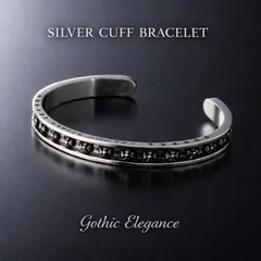 シルバー925 バングル ブレスレット メンズ レディース クロスモチーフ ゴシック ユニセックス 高品質 シルバーアクセ 925刻印入り プレゼント ギフト　111