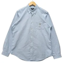 POLO RALPH LAUREN ポロ・ラルフローレン ポロベア オックスフォード BD シャツ ブルー サイズL 正規品 / 41019
