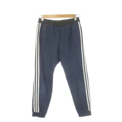 アディダスネオ adidas neo ジョガーパンツ S 青 ブルー インディゴ グレー アンクル /CK46 ■GY58