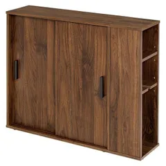 トイレラック トイレ収納 約幅74cm ブラウン ブラシ専用棚付き 引き戸タイプ 省スペース スリム トイレラック 組立品