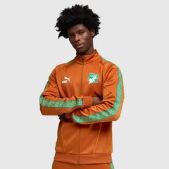 【送料無料・匿名配送】Puma プーマ コートジボワール 2026 公式 キング アンセム ジャケット 茶 新品 正規品