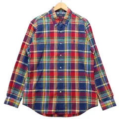POLO RALPH LAUREN ポロ・ラルフローレン マドラスチェック BD シャツ マルチカラー サイズL 正規品 / 54460