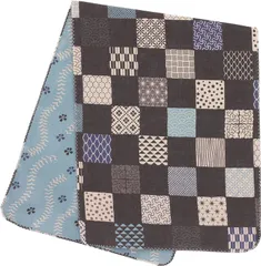 (Styleneo) 手ぬぐい おしゃれ 男性 手拭い 和柄 夏 タオル ガーゼタオル 88×34cm 素材 綿100％ 三重ガーゼ 京都 (市松小紋)