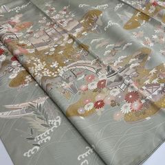 D876 色留袖 宝尽くし 正絹 着物 袷 しつけ糸付き未使用極美品 - メルカリ
