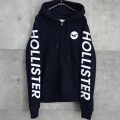 ホリスター ジップアップ フーディー パーカー ダークネイビー