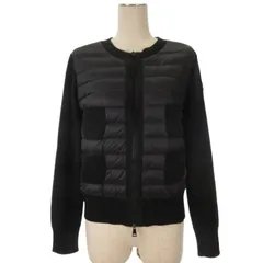 モンクレール MONCLER TRICOT CARDIGAN トリコットカーディガン ニット 切替 ダウン ジャケット ブラック M