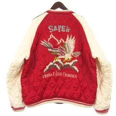 SAPEur サプール AMERICAN LAST FRONTIER スカジャン ジャケット レッド パープル XXL