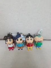 クレヨンしんちゃん 떡잎幼稚園 本 ミニ フィギュア キーホルダー セット 4種 まとめ