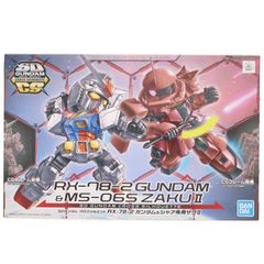 SD 건담 크로스 실루엣 RX-78-2 건담 & 샤아 전용 자쿠 II 기동 전사 건담 프라 모델 (5060276) 반다이 스피릿