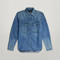 ジースター メンズ トップス シャツ G Star Gstar Dakota Reg LS Sn99 Cadet Bluのサムネイル