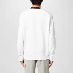 シーピーカンパニー メンズ アウター パーカー・スウェット スウェット シャツ CP Company Mens Lens Crewneck Sweatshirt Gauze White 103 ホワイのサムネイル