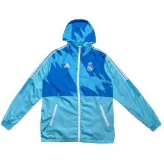 ADIDAS レアル マドリード ウィンドブレーカー ジャケット ブルー XL