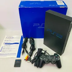 【すぐ遊べる】【動作確認済み】【箱付き】 SONY PS2 本体 ブラック SCPH-30000 ソニー PlayStation2 プレイステーション2 FS1