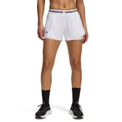 アンダーアーマー レディース ボトムス ハーフパンツ・ショーツ ショートパンツ Under Armour Tech Play Up 2in1 Shorts White ホワイト