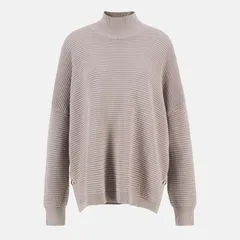 バブアー レディース アウター ニット・セーター Barbour International Kaia FunnelNeck Jumper Oatのサムネイル