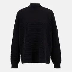 バブアー レディース アウター ニット・セーター Barbour International Kaia FunnelNeck Jumper Black ブラックのサムネイル