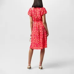 フレンチコネクション レディース トップス ワンピース Vネックレープ ミディ French Connection Womens Islanna Crepe VNeck Midi Dress 80CoralAzalea コーラル