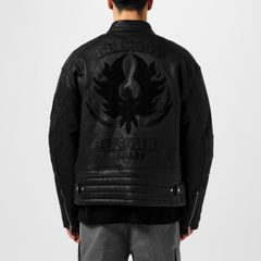 リプレゼント メンズ アウター ジャケット・ブルゾン レザー Represent Mens Rep Leatherace Jacket Roadworn Design Black ブラック