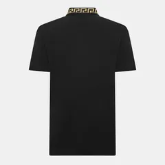 ヴェルサーチ メンズ トップス ポロシャツ Versace Greca Polo Sn00 BlkGld 2B130のサムネイル