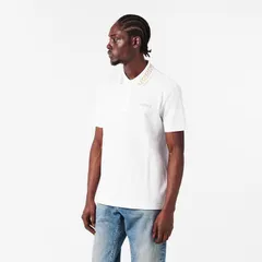 ヴェルサーチ メンズ トップス ポロシャツ Versace Greca Polo Sn00 WhtGld 2W110のサムネイル