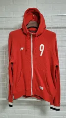 L NIKEナイキ スポーツウェア オレンジ COLOR 綿100％ フードジップアップ ジャケット L