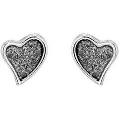ビー ユー レディース アクセサリー ピアス・イヤリング Be You Sterling Silver Stardust Heart Studs Silver シルバー