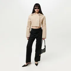 ジャクエムス レディース アウター ジャケット・ブルゾン クロップド Jacquemus Marino DeNimes Cropped Jacket Croco Beige ベージュ