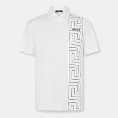 ヴェルサーチ メンズ トップス ポロシャツ Versace Grec Tpolo Sn00 White 2W020 ホワイトのサムネイル