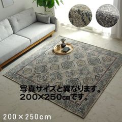 ふっかり！ウィルトン織 民族柄 高密度 ラグ 200×250cm-108001 - メルカリ