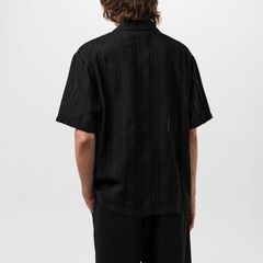 リプレゼント メンズ トップス シャツ 刺繍 Represent Mens Rep Embroidered Bowling Shirt Design Shirt Jet Black ブラック
