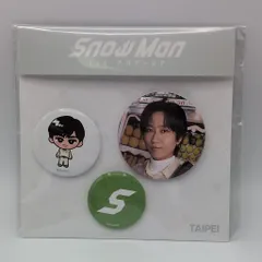 SnowMan 1st POP-UP 阿部亮平 缶バッジセット 台北