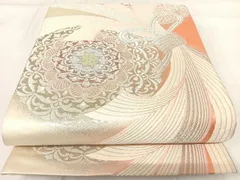 平和屋着物◎六通柄袋帯　唐織　正倉院花文　金銀糸　正絹　逸品　AABG2442yx