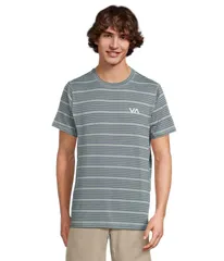ルーカ メンズ トップス シャツ RVCA Sport Vent Stripe Short Sleeve Tee Dark Denim デニム