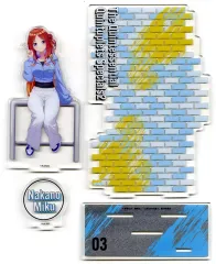 【中古】アクリルスタンド・アクリルパネル 中野三玖 ビッグアクリルジオラマアクリルフィギュア ストリートパーカー ver. 「五等分の花嫁＊」 GiGO限定
